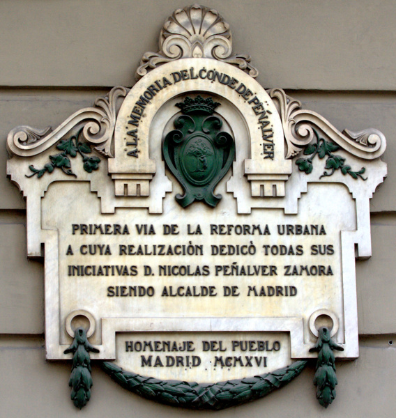 Placa del Conde de Peñalver