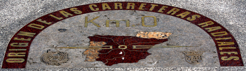 Placa del kilómetro cero