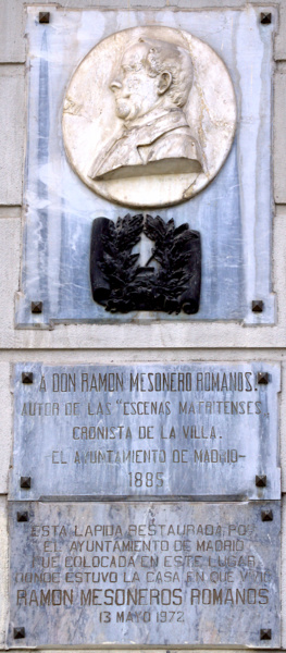 Placa de Mesonero Romanos