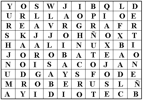 Sopa de letras